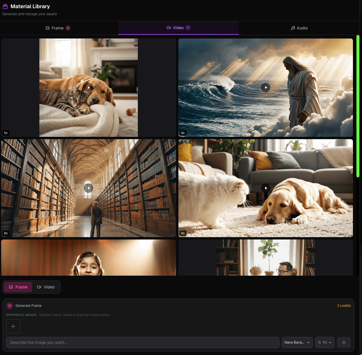 Beat-synchronized visual generation